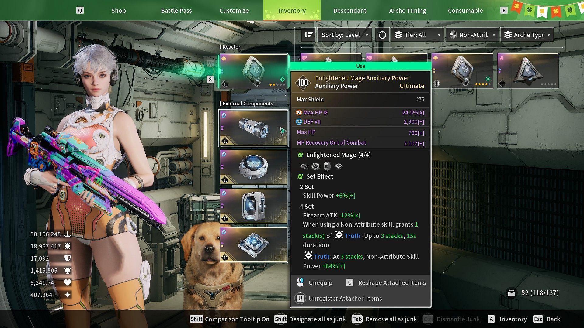External components for Luna (Image via Nexon)